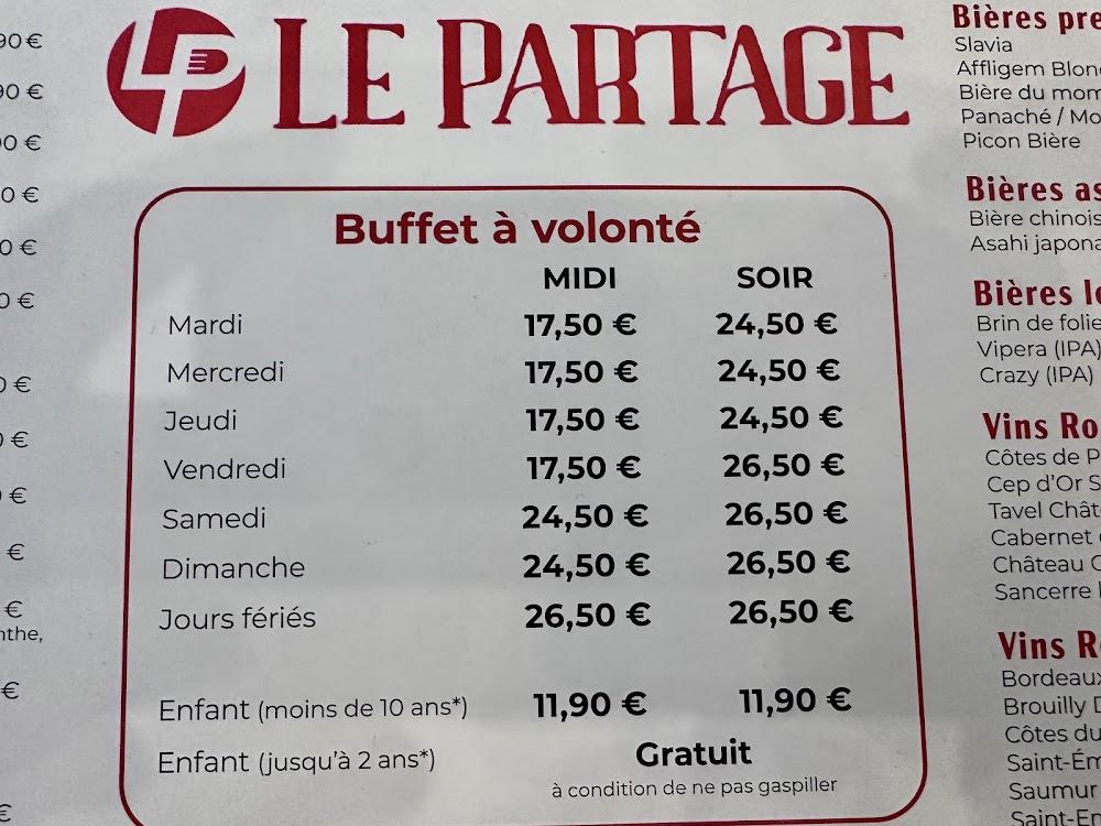 LE PARTAGE - Menu Image 3